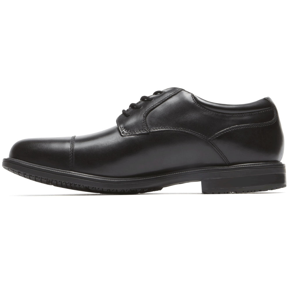 Sapatos Sociais Rockport Homem Pretas - Essential Details Ii Cap Toe - 30195DJRZ